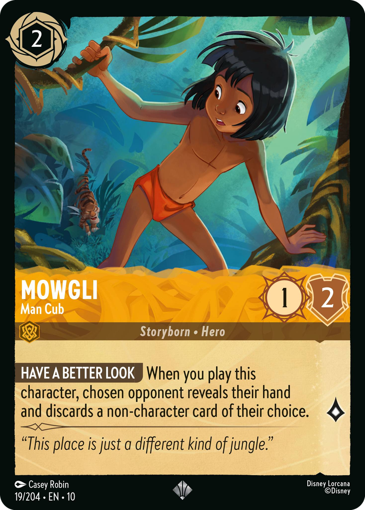 Mowgli - Man Cub (019/204 - Whispers in the Well) Super Rare