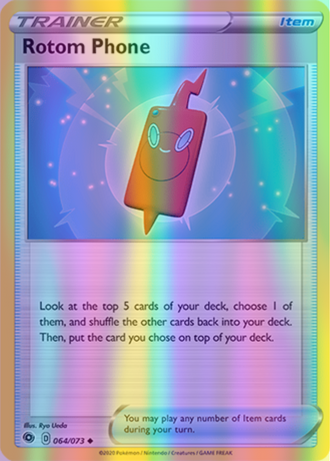 Rotom Phone - 64/73 (CHP) Uncommon - Near Mint Reverse Holofoil