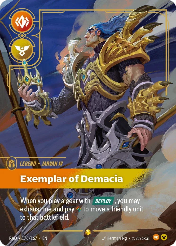 Jarvan IV, Exemplar of Demacia (Overnumbered) - 176/167 (RAD) Showcase