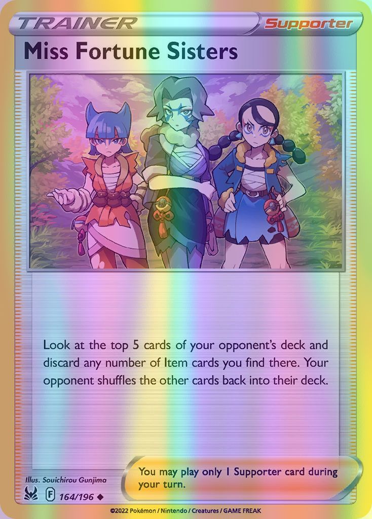 Miss Fortune Sisters - 164/196 (SWSH11) Uncommon - Near Mint Reverse Holofoil