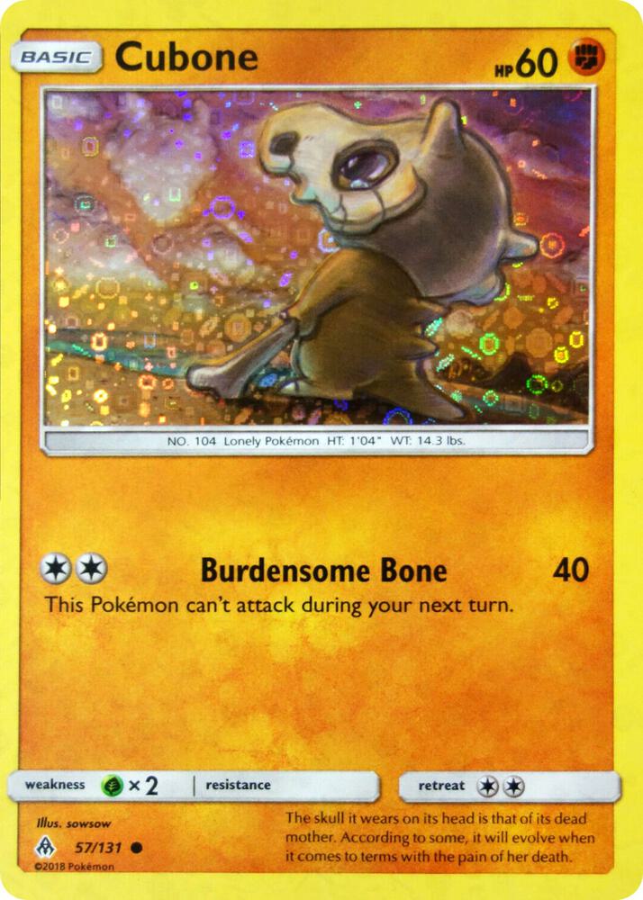 Cubone - 057/131 (General Mills Promo) Promo - Light Play Reverse Holofoil