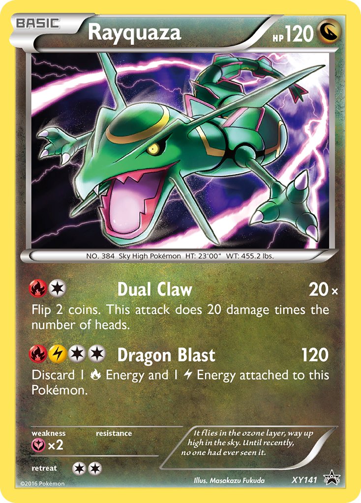Rayquaza - XY141 (XY:PR) Promo - Near Mint Holofoil