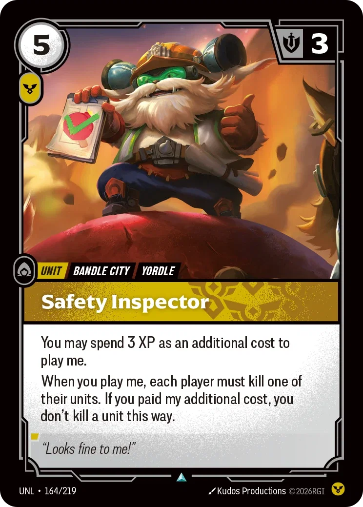 Safety Inspector - 164/219 (UNL) Uncommon