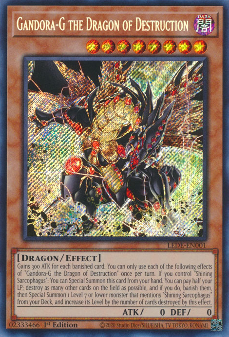 Gandora-G the Dragon of Destruction (LEDE-EN001) Secret Rare - Near Mint 1st Edition