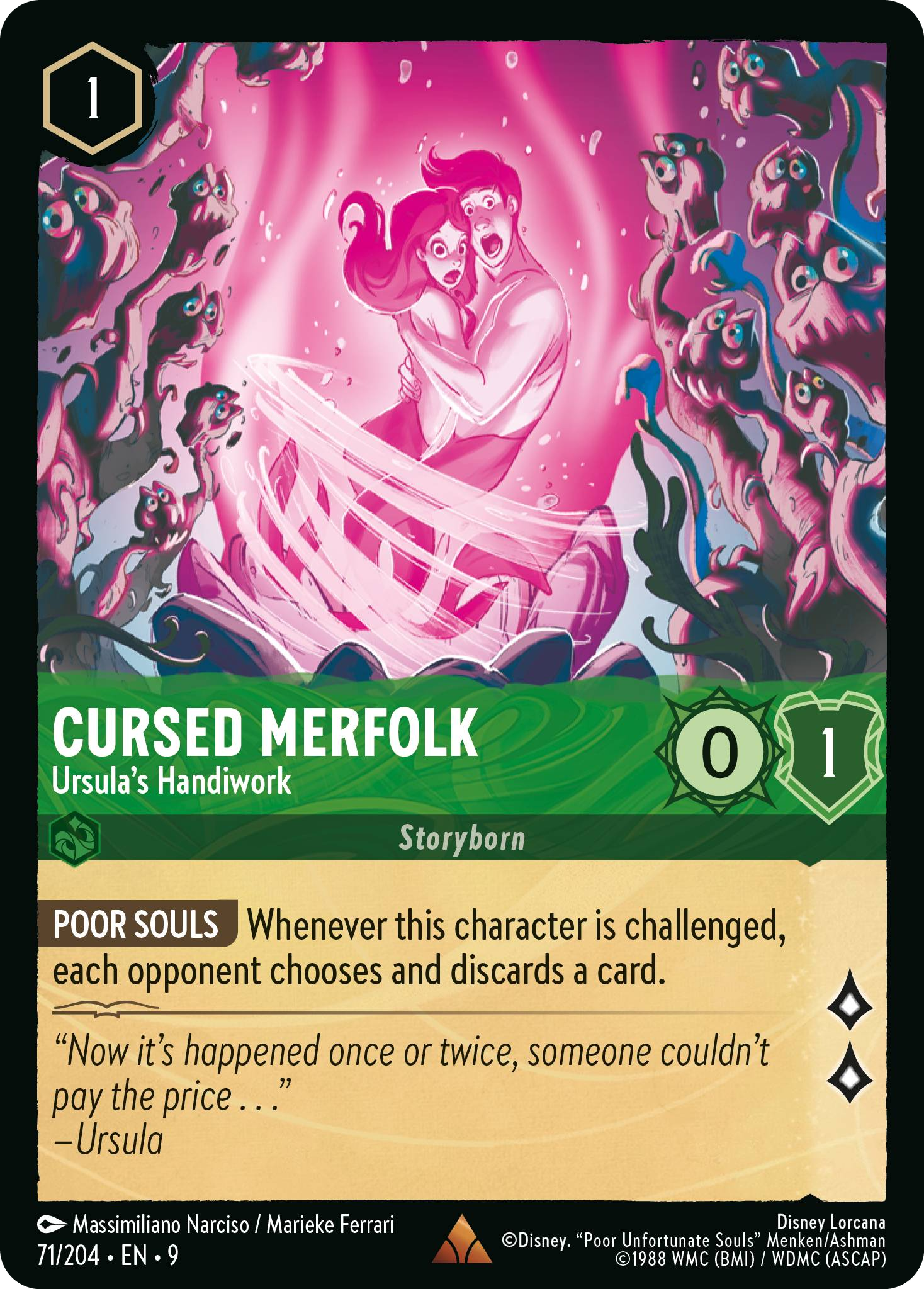 Cursed Merfolk - Ursula's Handiwork (Fabled - 071/204) Rare