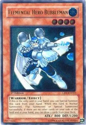 Elemental Hero Bubbleman (CRV-EN014) 1st Edition