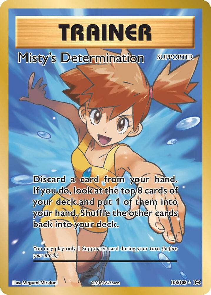 Misty's Determination (Full Art) 108/108 (EVO) Near Mint Ultra Rare