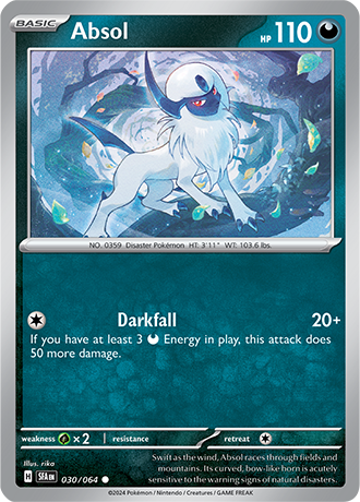 Absol - 030/064 (SFA) Common - Near Mint