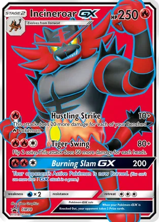 Incineroar GX - SM38 (SM:PR) Promo - Near Mint Holofoil
