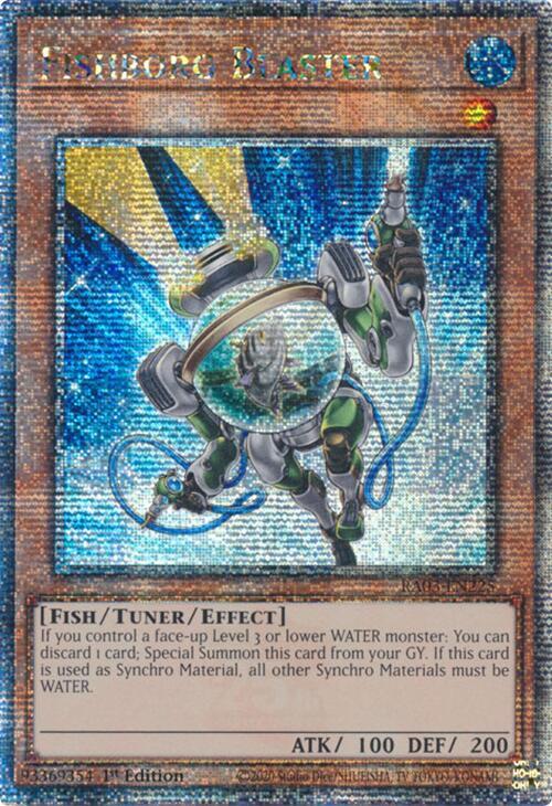 Fishborg Blaster (RA03-EN225) Quarter Century Secret Rare - Near Mint 1st Edition
