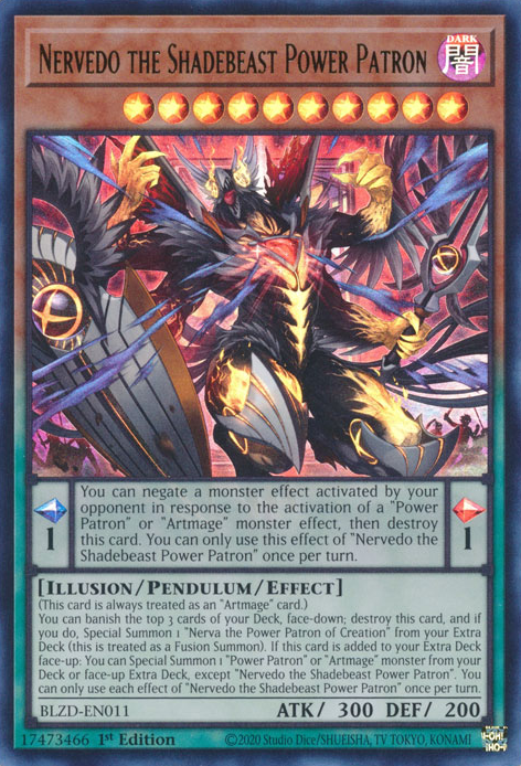 Nervedo the Shadebeast Power Patron (BLZD-EN011)