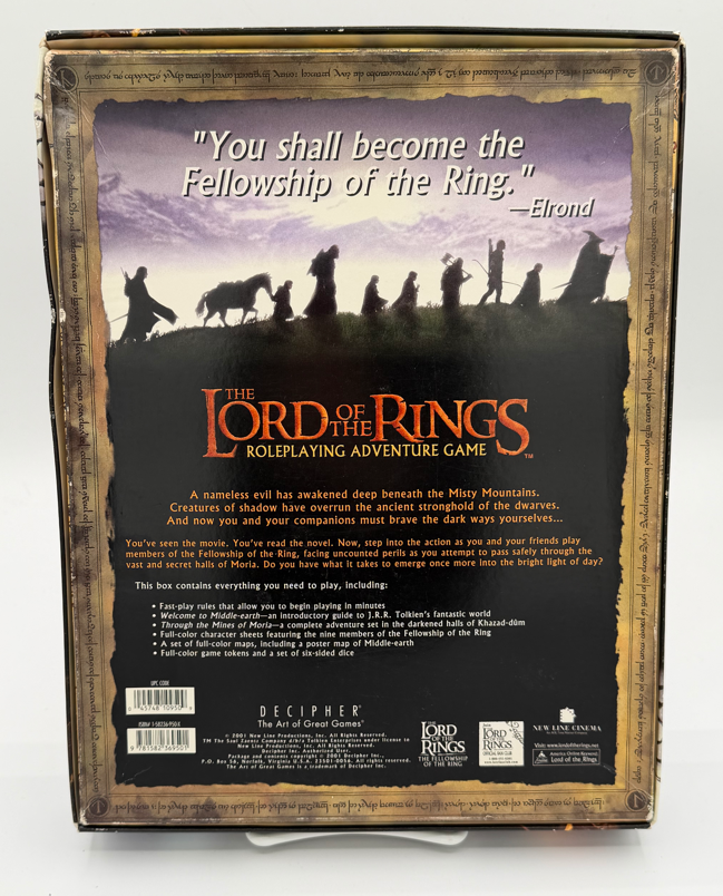 Lord of the Rings RPG by Decipher: Base Game + Maps of Middle Earth - Cities & Strongholds Bundle (USED)