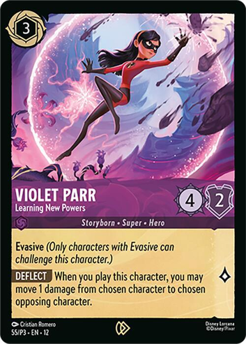 Violet Parr - Learning New Powers (Promo Card - 55/P3) Promo Near Mint Cold Foil