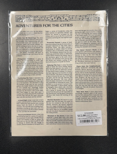 AD&D 2nd Edition Forgotten Realms: Cities of Mystery (USED) (See Details)