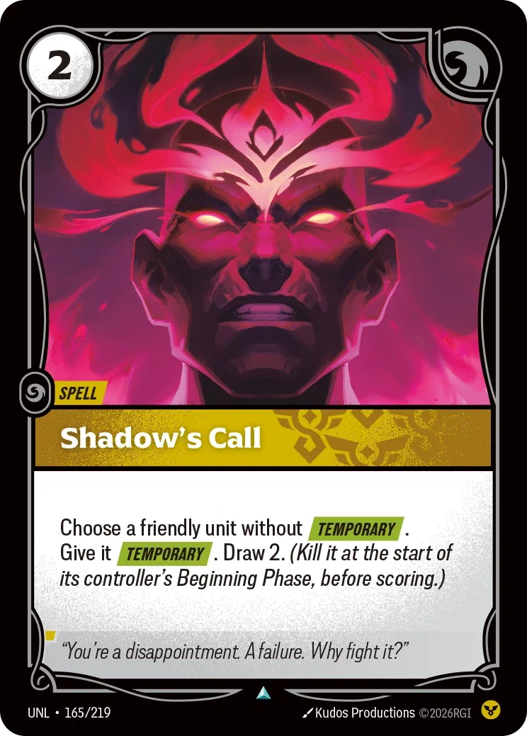 Shadow's Call - 165/219 (UNL) Uncommon