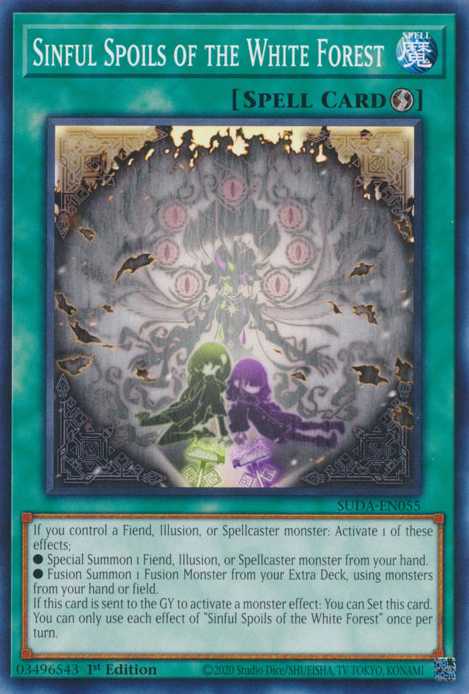 Sinful Spoils of the White Forest (SUDA-EN055) Common - Near Mint 1st Edition