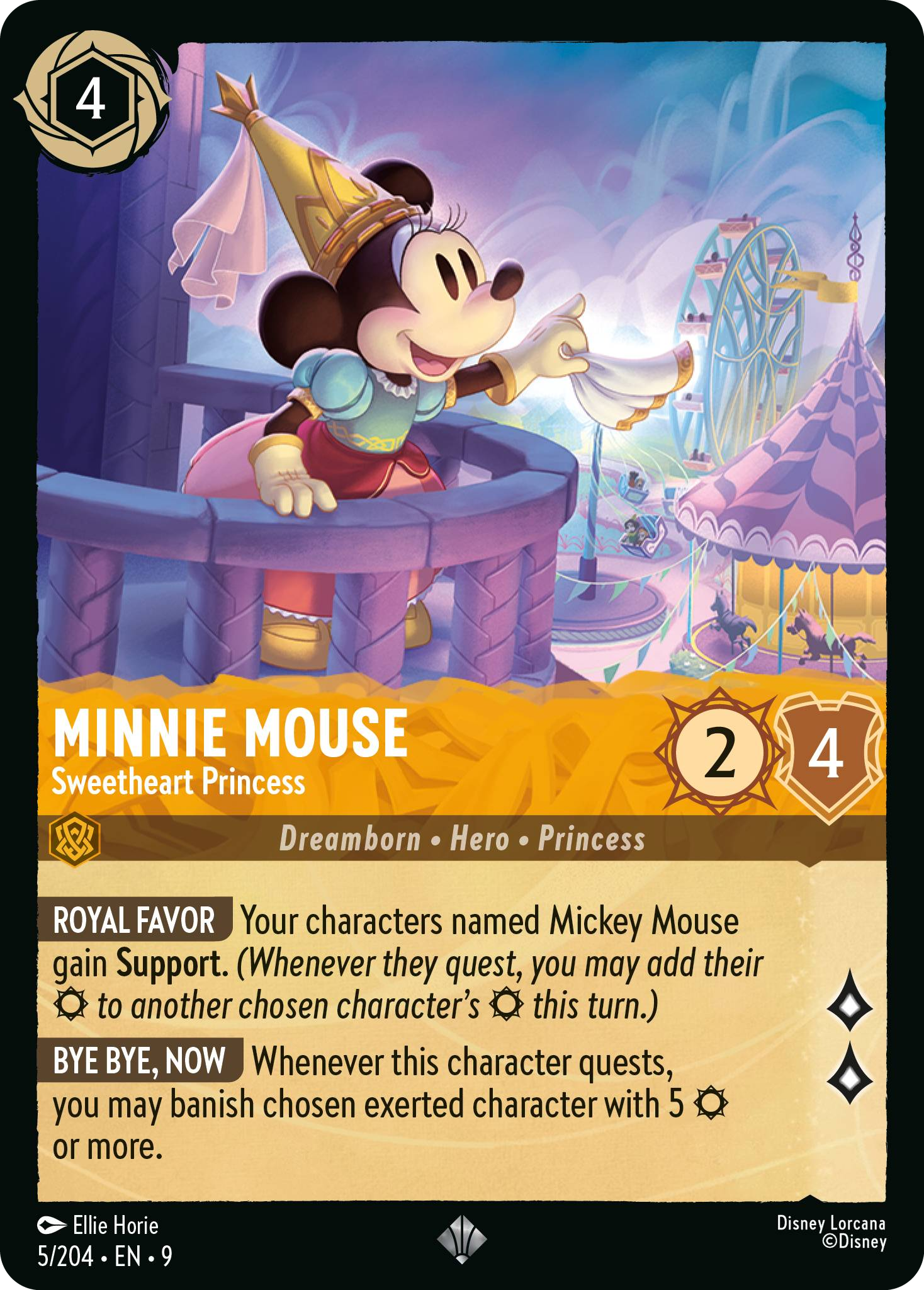 Minnie Mouse - Sweetheart Princess (Fabled - 005/204) Super Rare