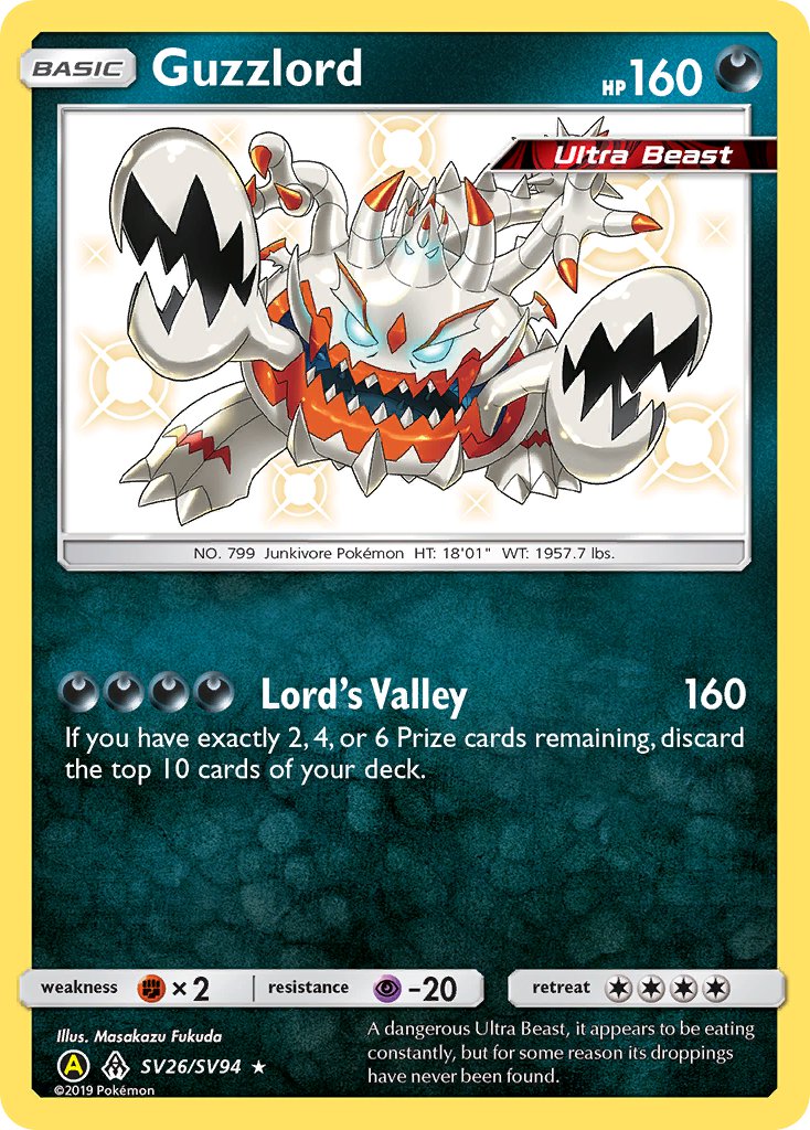 Guzzlord - SV26/SV94 (HIF:SV) Shiny Holo Rare - Near Mint Holofoil