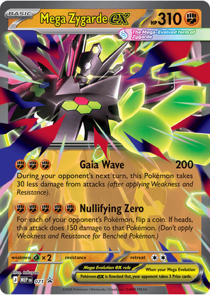 Mega Zygarde ex - 071 (PROMO) Double Rare Near Mint Holofoil