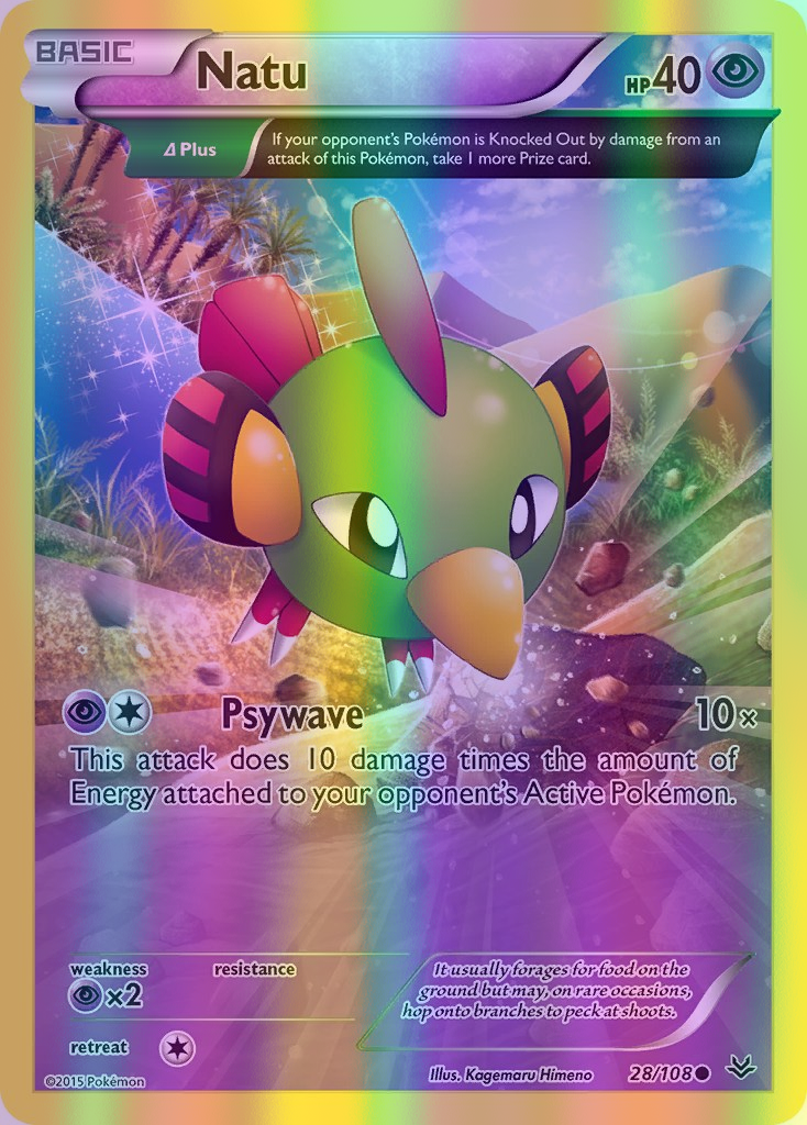 Natu (Delta) - 028/108 (ROS) Common - Near Mint Reverse Holofoil