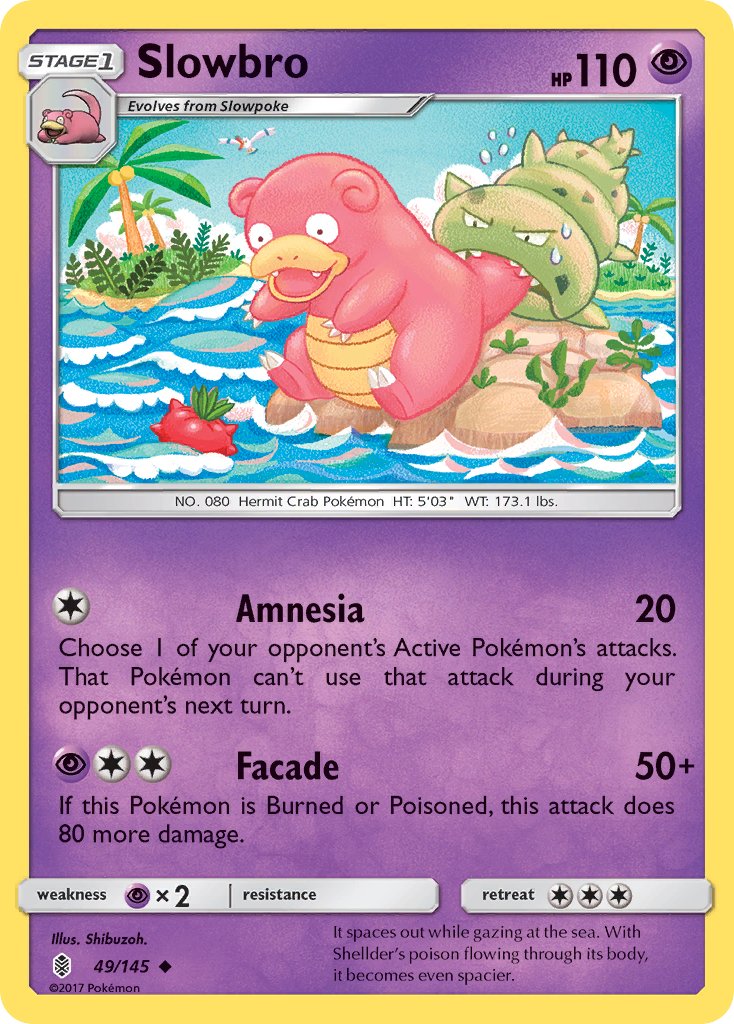Slowbro - 049/145 (SM:GRI) Uncommon - Near Mint