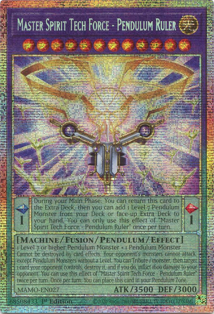 Master Spirit Tech Force - Pendulum Ruler (MAMO-EN027)