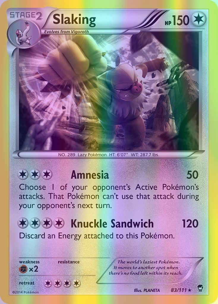 Slaking - 083/111 (FFI) Holo Rare - Near Mint Reverse Holofoil