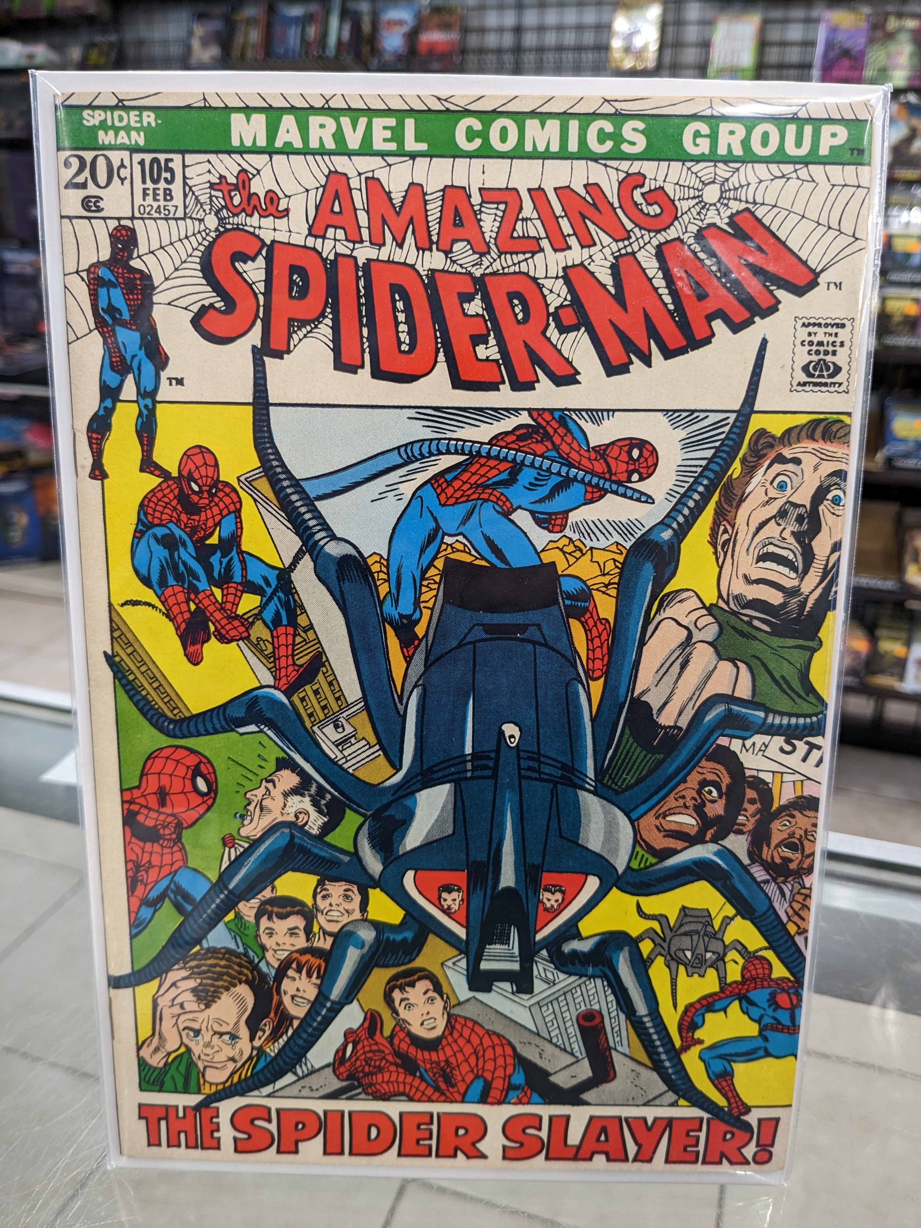 Amazing Spider-Man (1963 Series) #105 (8.0) 1st Spider-Slayer Mark III