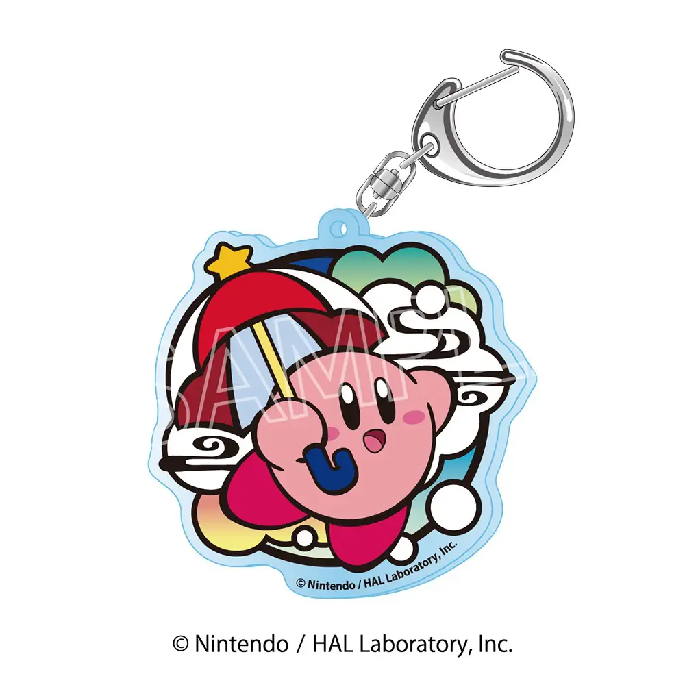 Kirby of the Stars: Paper Cutout Series Acrylic Key Holder -