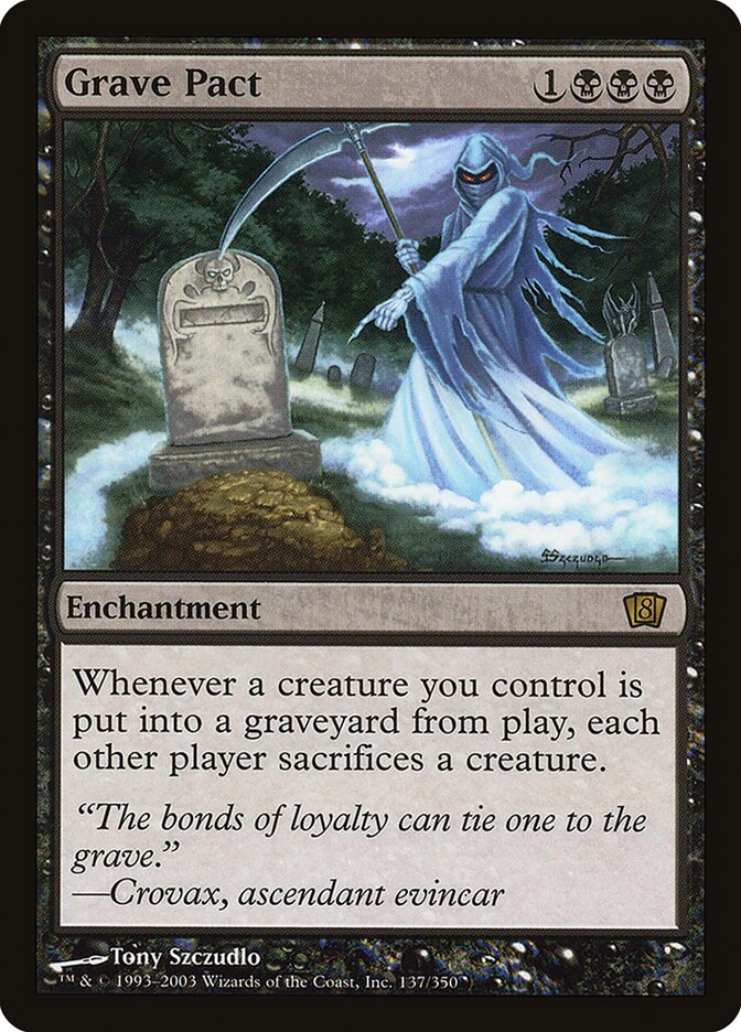 Grave Pact (8ED-R-Foil) Light Play