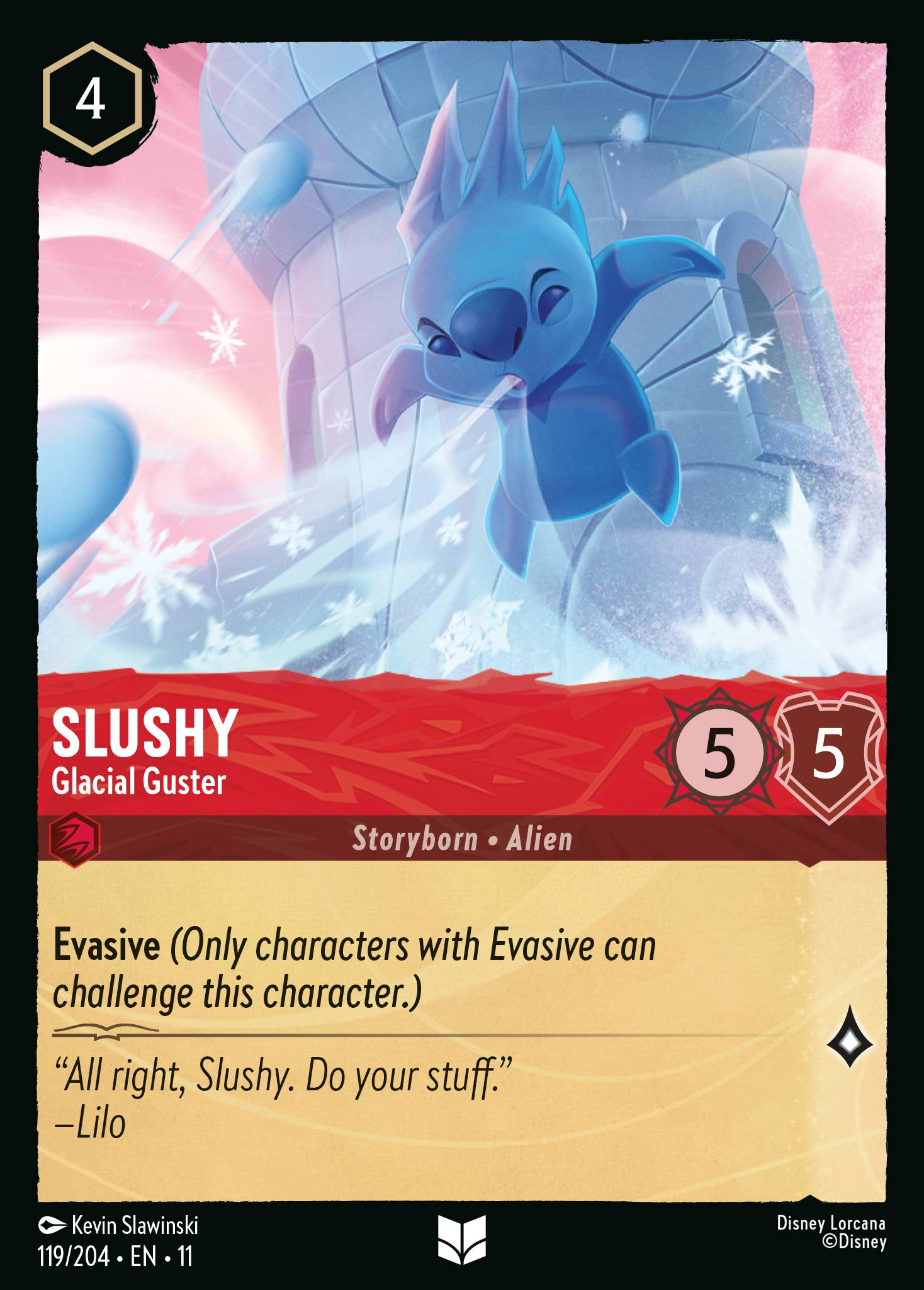 Slushy - Glacial Guster (119/204 - Winterspell) Uncommon