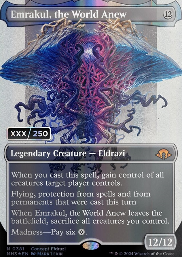 Emrakul, the World Anew [#0381 Serialized Borderless] (MH3-M)
