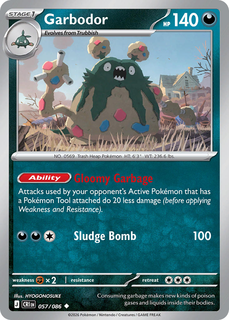 Garbodor - 057/086 (CRI) Uncommon
