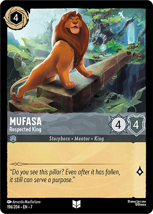 Mufasa - Respected King (Archazia's Island - 196/204) Uncommon