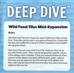 Deep Dive Lot (1x Base Game & 1x Mini-Expansion) (USED)