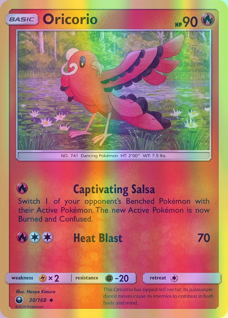 Oricorio - 030/168 (CES) Uncommon - Near Mint Reverse Holofoil
