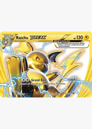 Raichu BREAK 50/162 (BKT) - Moderate Play Holofoil
