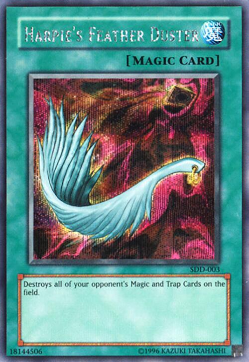 Harpie's Feather Duster (SDD-003) Secret Rare - Near Mint