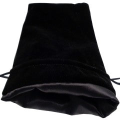 MDG: Dice Bag 6x8 - Black Velvet w/ Black Satin (See Notes)