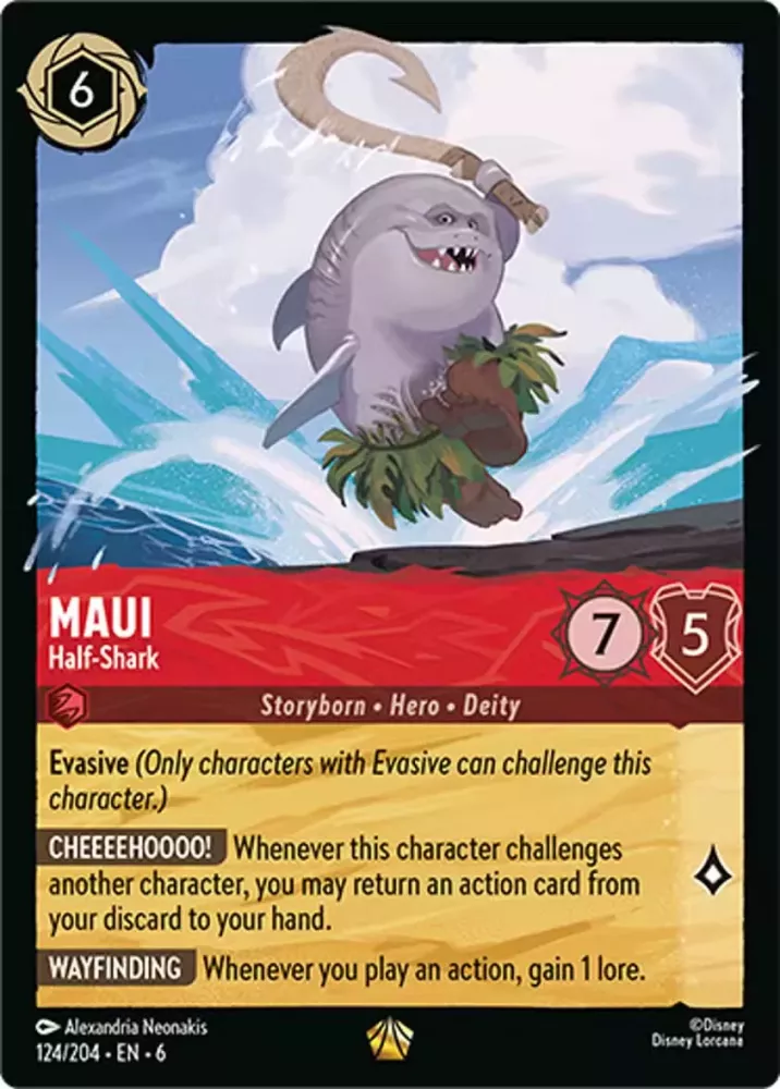 Maui - Half-Shark (Azurite Sea 124/204) Legendary - Near Mint