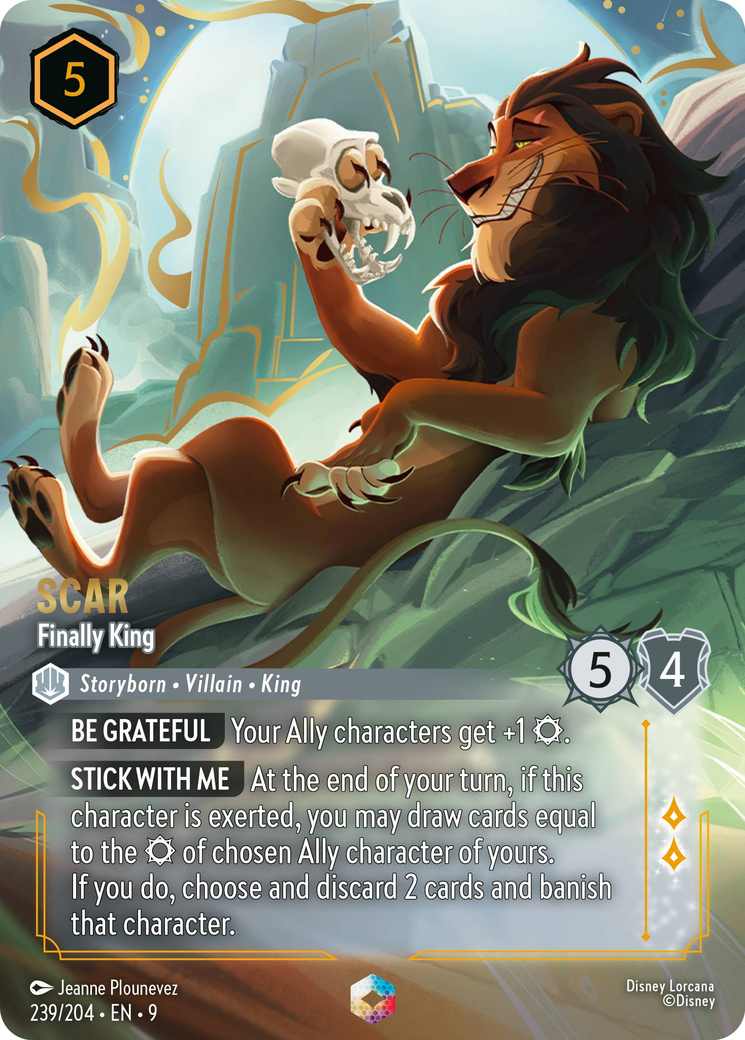 Scar - Finally King (Fabled - 239/204) Enchanted