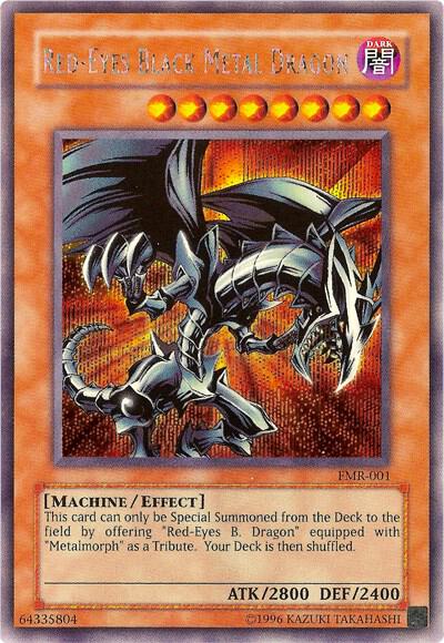 Red-Eyes Black Metal Dragon (FMR-001) Moderately Played