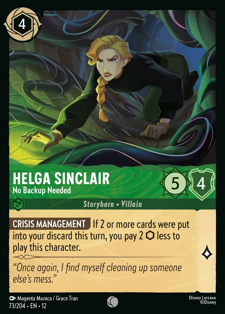Helga Sinclair - No Backup Needed (073/204 - Wilds Unknown) Common