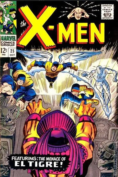 Uncanny X-Men (1963 Series) #25 (3.5)1st cameo app Kukulkan, 1st app/origin of El Tigre