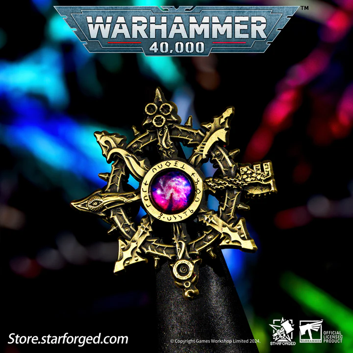 Starforged: Warhammer 40K - Horus Heresy Pin Collection - Octagrams Eye of Terror