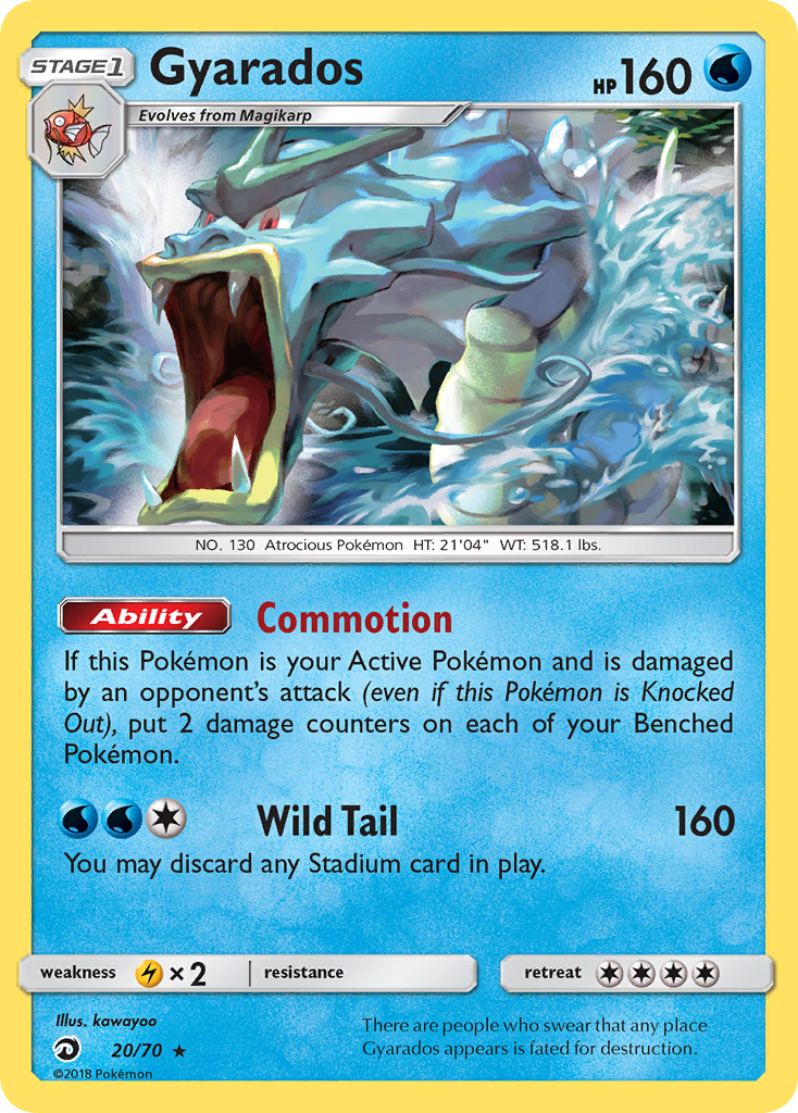 Gyarados - 020/098 (AOR) Rare - Near Mint