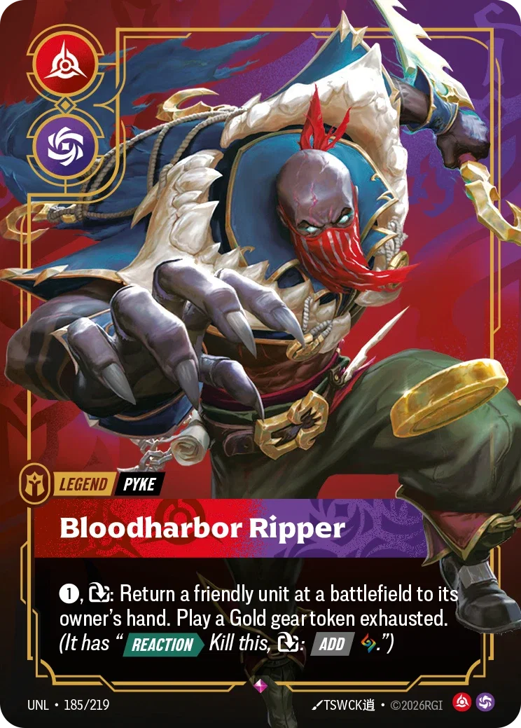 Pyke - Bloodharbor Ripper - 185/219 (UNL) Rare