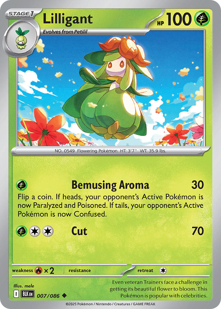 Lilligant (Master Ball Pattern) - 007/086 (BLK) Uncommon