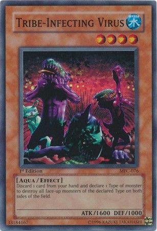 Tribe-Infecting Virus (MFC-076) Super Rare - 1st Edition Moderate Play