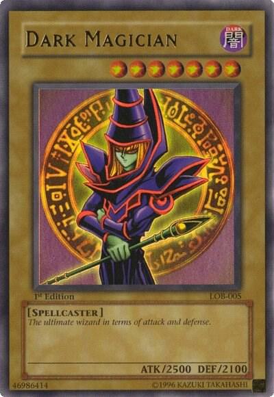 Dark Magician (LOB-005) Unlimited Ultra Rare Moderate Play